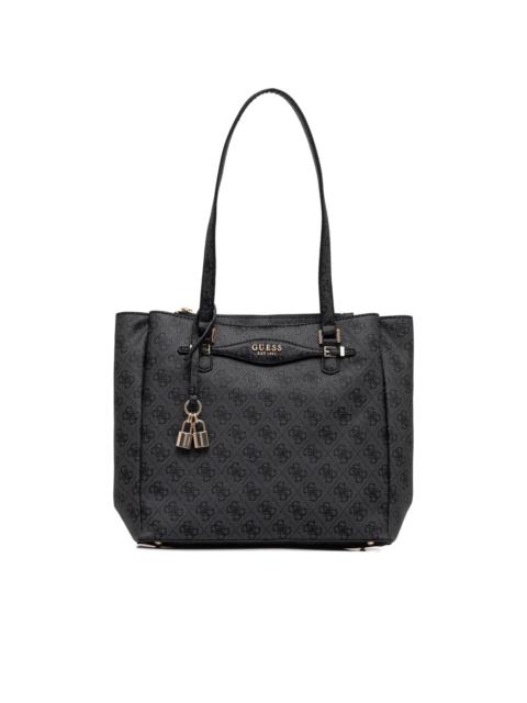GUESS USA monogram-logo padlock-detail tote bag