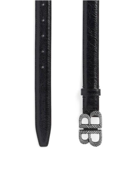 BALENCIAGA Women's Monaco Twist Belt  in Black