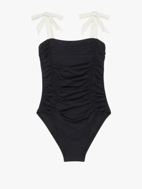 kate spade Bow Shoulder Tie One-piece