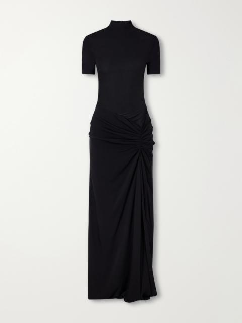 CHRISTOPHER ESBER Fusion Ruched Jersey Maxi Dress