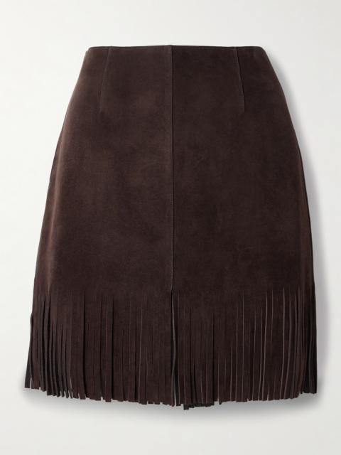 Etro Fringed Suede Mini Skirt