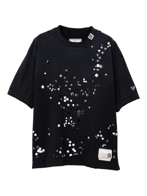 Maison MIHARAYASUHIRO embellished distressed T-shirt