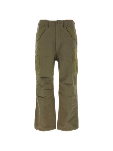 Nanamica knee-pleat straight-leg cargo trousers