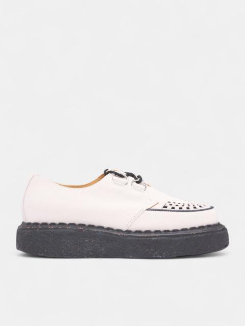 Maison MIHARAYASUHIRO David White Suede Creeper Shoes