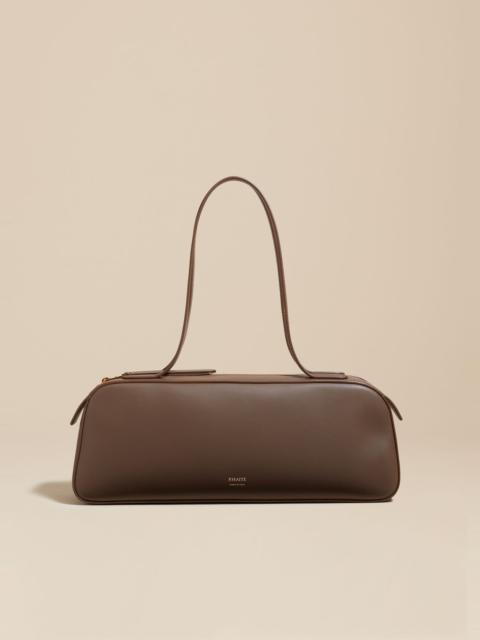 KHAITE The Simona Shoulder Bag in Cedar Leather