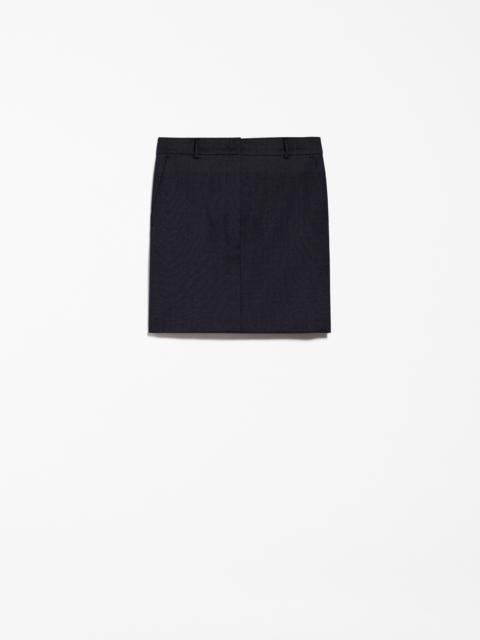 LUCIANA Short jaspé wool skirt