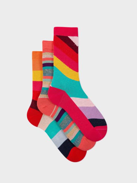 Paul Smith Women's 'Swirl' Socks Three Pack