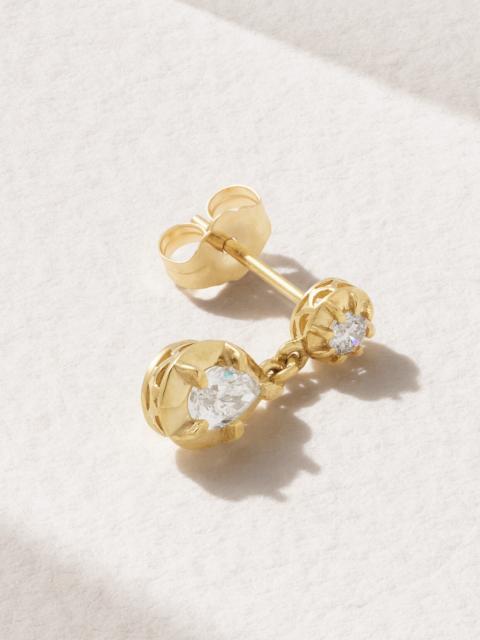 JACQUIE AICHE Sophia 14-karat Gold Diamond Earring