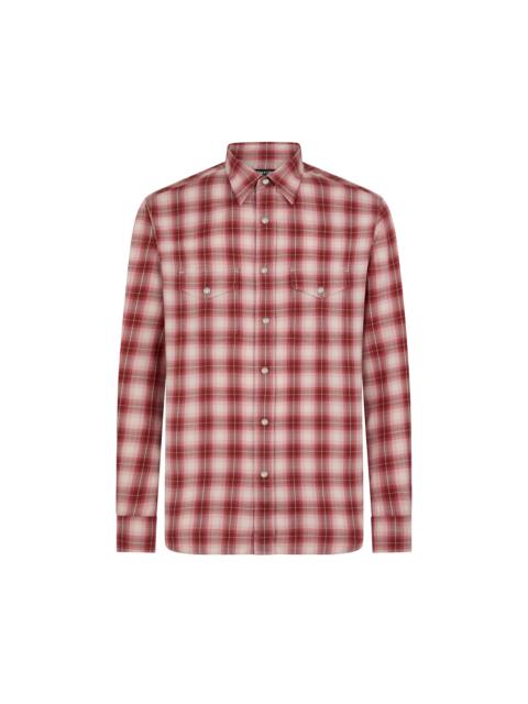 DEGRADE OVERCHECK WESTERN SHIRT