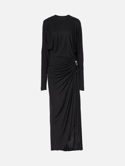 Helix embellished jersey maxi dress