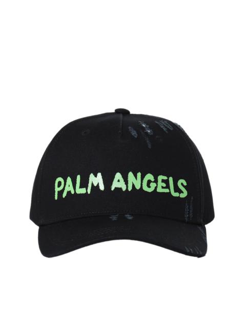 Palm Angels SEASONAL LOGO CAP / BLK GRN FLU