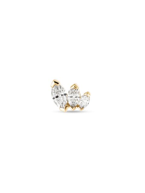 STONE AND STRAND LAB-Created Diamond Sway Push Pin Flat Back