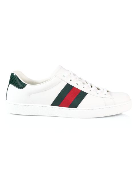 GUCCI Men's New Ace Crocodile-Embossed Sneakers - Green