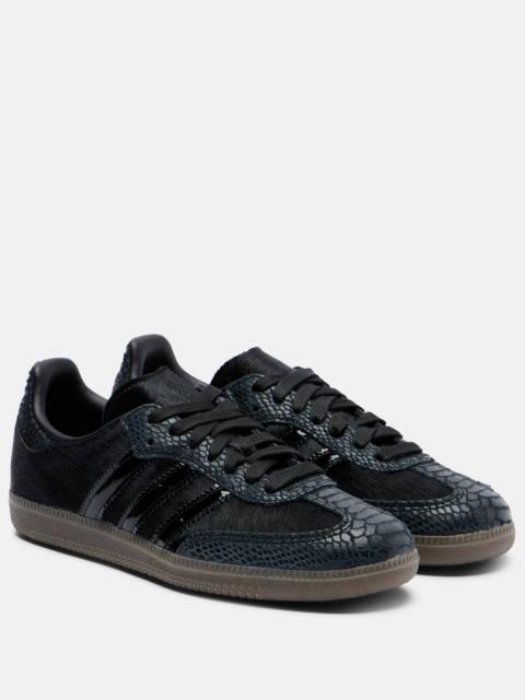 adidas Samba OG calf hair and leather sneakers