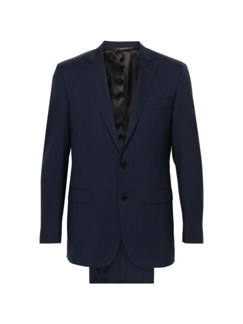 single-breasted wool suit