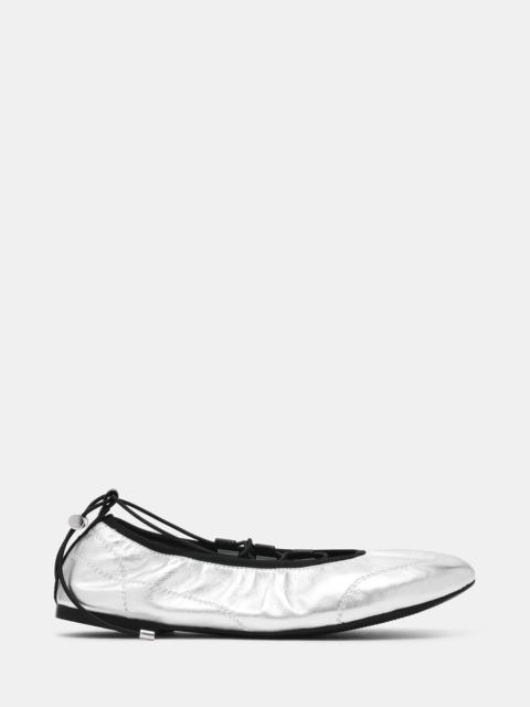 STEVE MADDEN ALME SILVER LEATHER