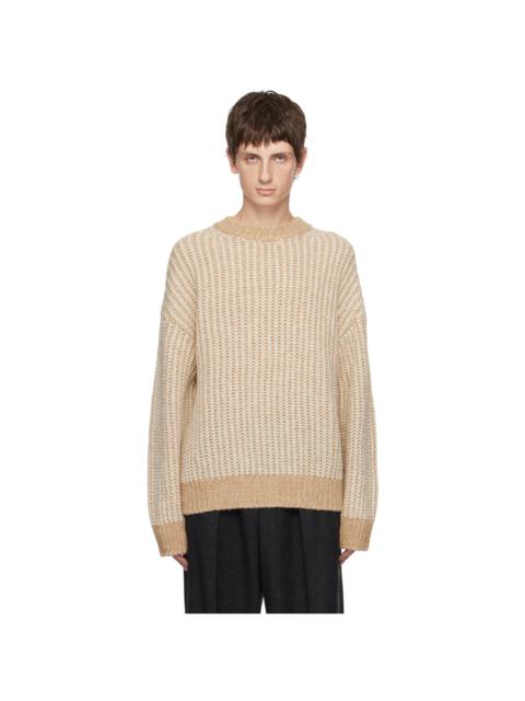 FILIPPA K Beige Twotone Sweater