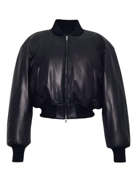 ADAM LIPPES leather bomber jacket