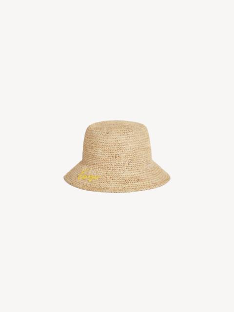 KENZO Bucket hat in raffia