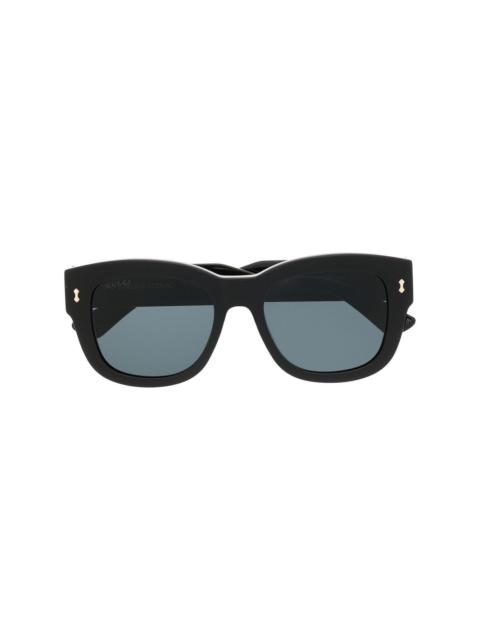 GUCCI rectangle-frame branded sunglasses