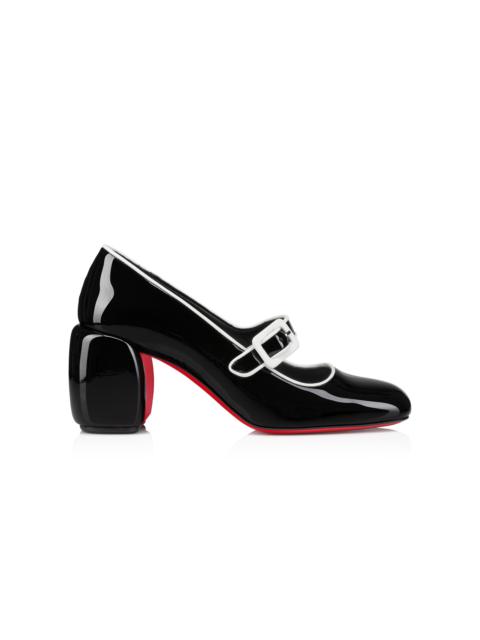 【Christian Louboutin】 Minny Babe 70 patentレザー Mary Jane Minny Babe 70 patent leather Mary Jane pumps in black