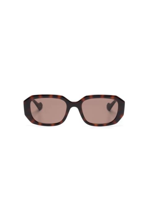 geometric-frame sunglasses