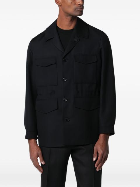 LARDINI flap-pocket shirt jacket