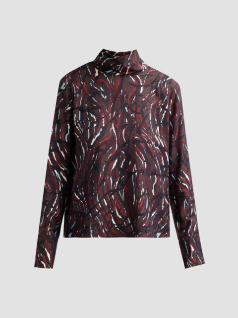 Proenza Schouler Women's Ansel Printed Twill Top - Coffee Multi