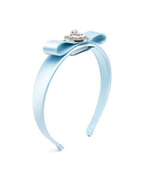 VERSACE Medusa-Head bow-detail headband