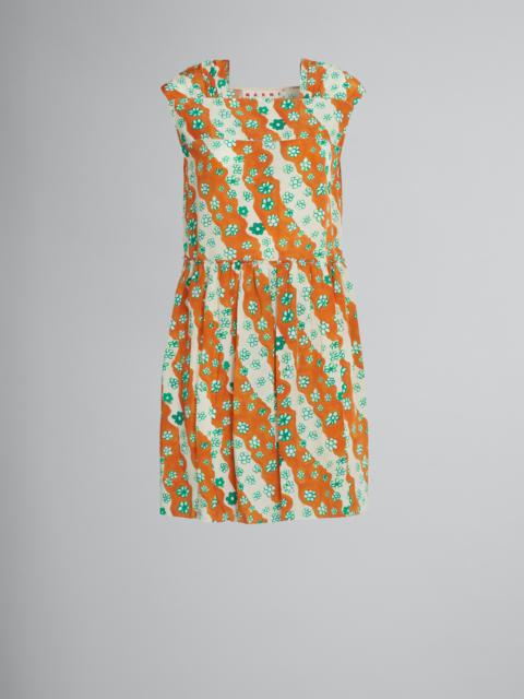 Marni PRINTED SHORT SILK DRESS