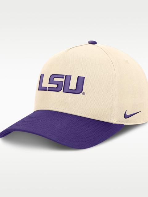 Nike LSU Campus Prep Rise Men's Nike College A-Frame Adjustable Hat