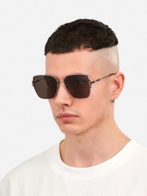 EVISU SEAGULL HARDWARE SQUARE METAL SUNGLASSES