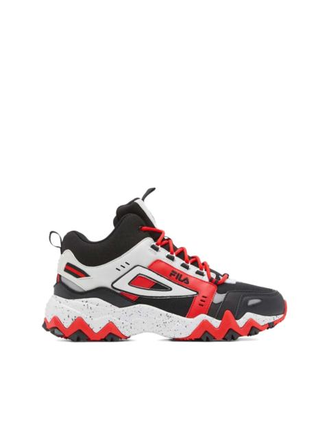 FILA Oakmont Trail Mid "Black/Glacier Gray/Fila Red" sneakers