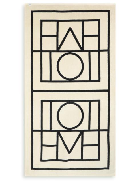 Totême Toteme Monogram-jacquard Beach Towel