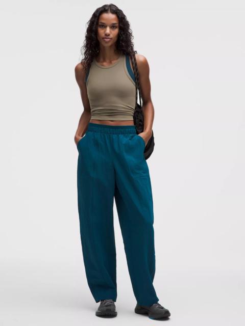 lululemon Crinkle Nylon Mid-Rise Barrel-Leg Pant *Short