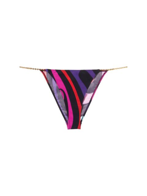 Marmo-print bikini bottoms