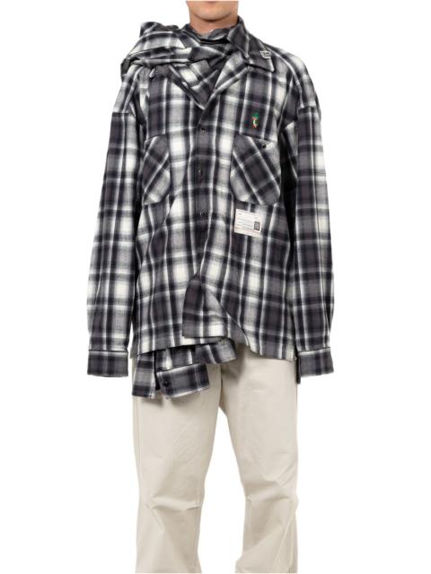 Maison MIHARAYASUHIRO Front Layered Check Shirt