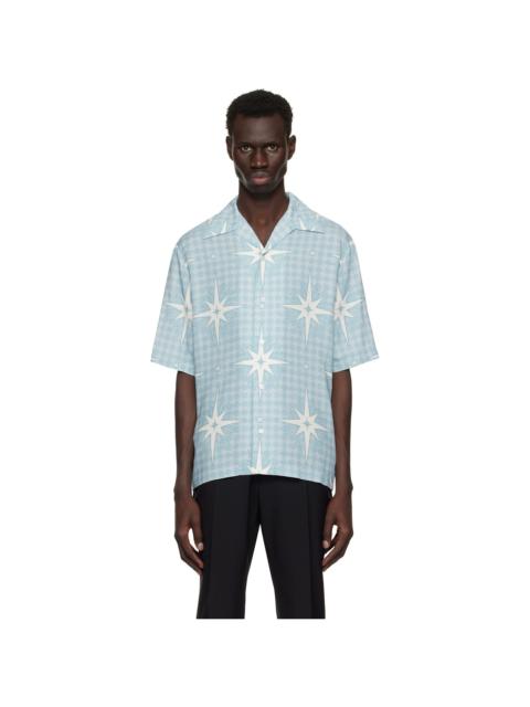 AMIRI Blue Starburst Camp Shirt