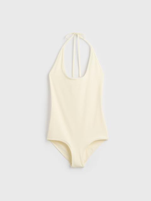 TOTEME Halter tie swimsuit ecru