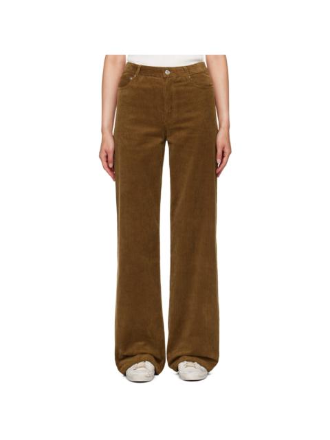 A.P.C. Brown Elisabeth Jeans