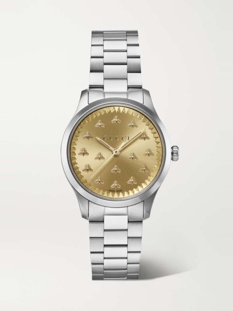 GUCCI G-Timeless 32mm stainless steel watch