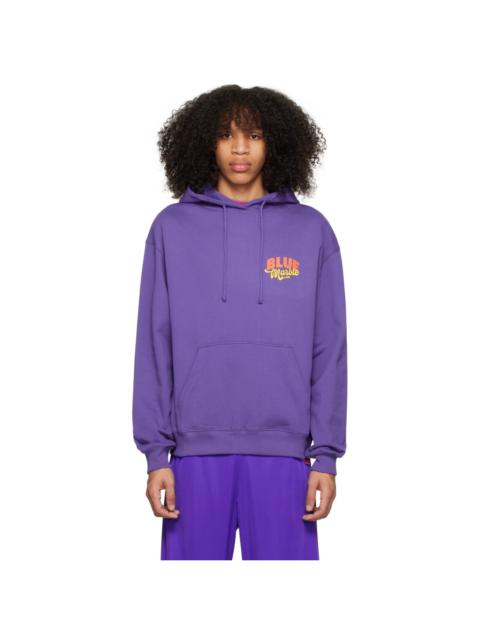 BLUEMARBLE Purple Flower Print Hoodie