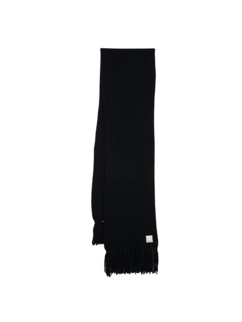 EMPORIO ARMANI chunky-knit fringed scarf