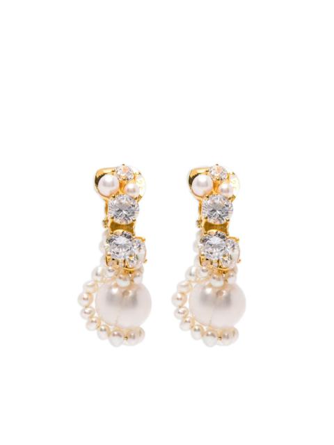 Completedworks pearl zirconium earrings
