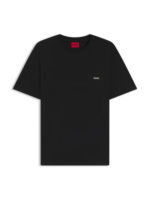 HUGO COTTON-JERSEY T-SHIRT WITH REAR GRAPHIC