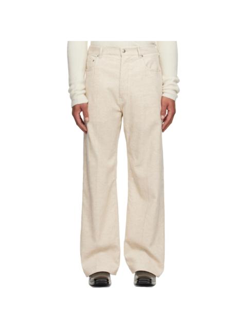 Rick Owens Off-White Concordians Bolan Bootcut Trousers