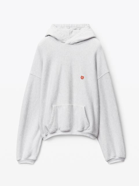 Alexander Wang APPLE PUFF HOODED SWEATSHIRT IN TERRY