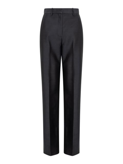 HEIRLOME Nova Wool-Silk Trousers black