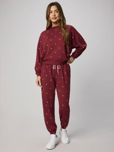 Splendid Love Lounge Embroidered Pullover