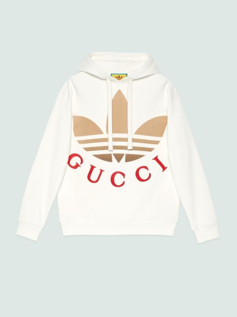 adidas x Gucci jersey hooded sweatshirt